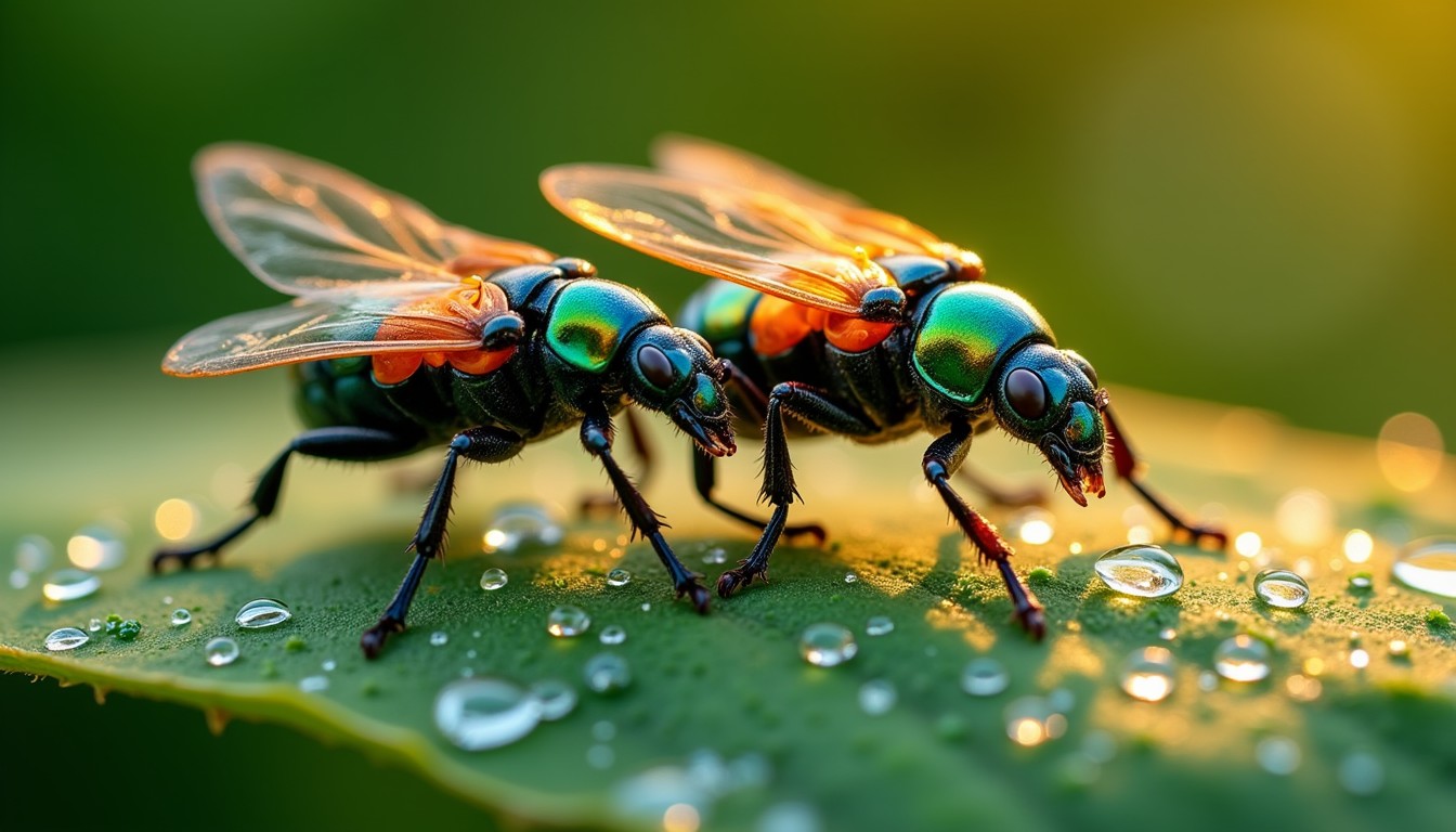 Free Iridescent Flies Meeting Image - Flies, Insects, Iridescent ...