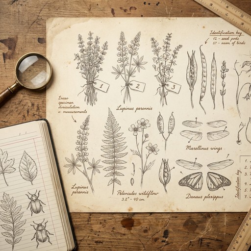 Free Botanical Study Sketches Image - Botanical, Vintage, Specimen ...