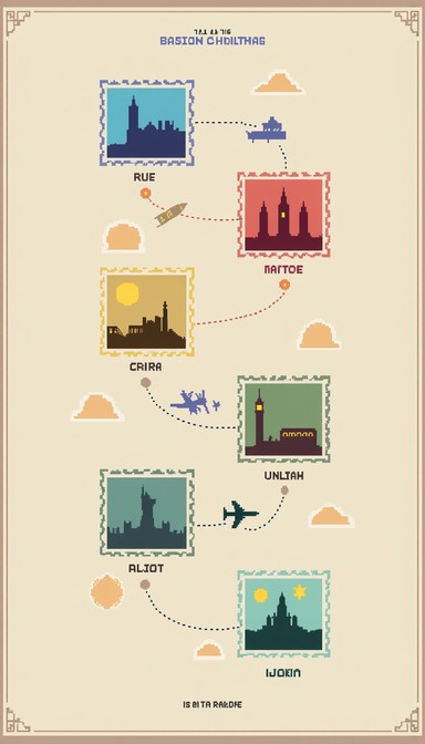 Free Pixelated World Tour Image - Passport, Pixel, Stamps | Download at ...