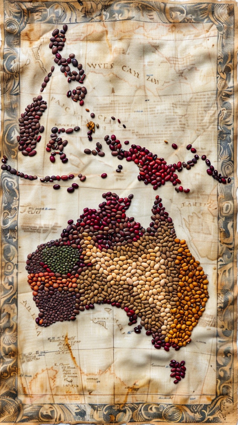 Free Bean Map Art Image - Art, Map, Beans | Download at StockCake