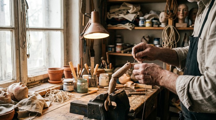 Puppet Making Professional Free Traditional Puppet Making Image - Puppet, Marionette, Artisan ...