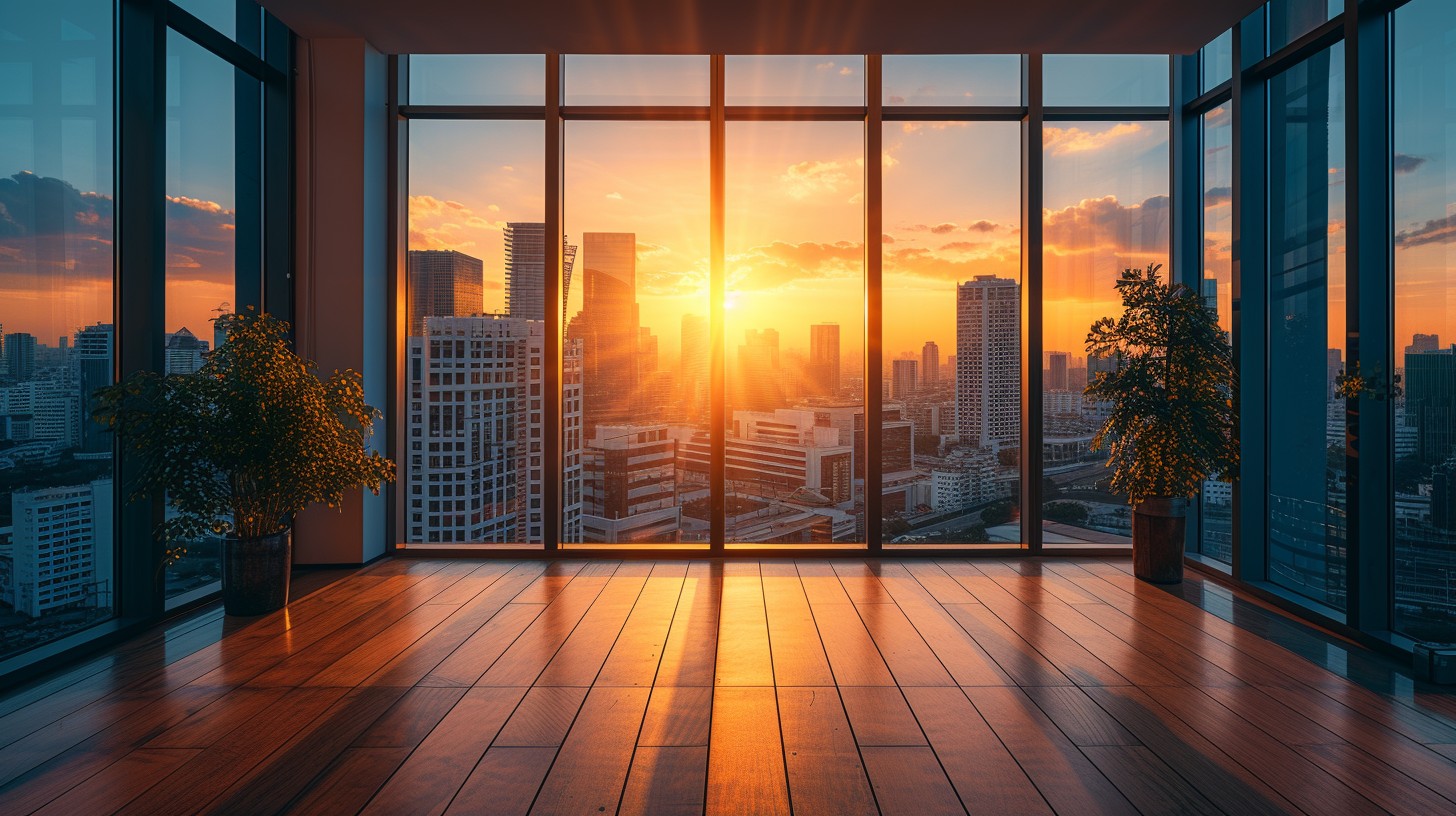 Free Urban Sunrise View Image - Sunrise, Cityscape, Window | Download ...