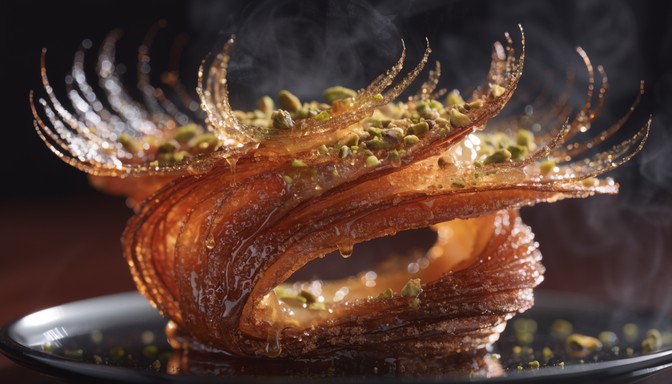 Free Golden Pastry Layers Image - Phyllo, Pastry, Dessert | Download at ...
