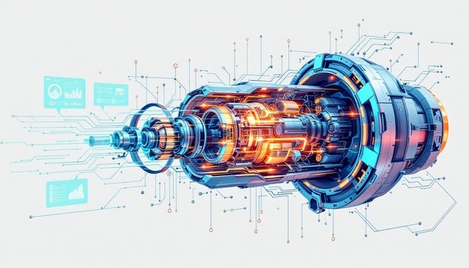 Free Futuristic Engine Schematic Image | Download at StockCake