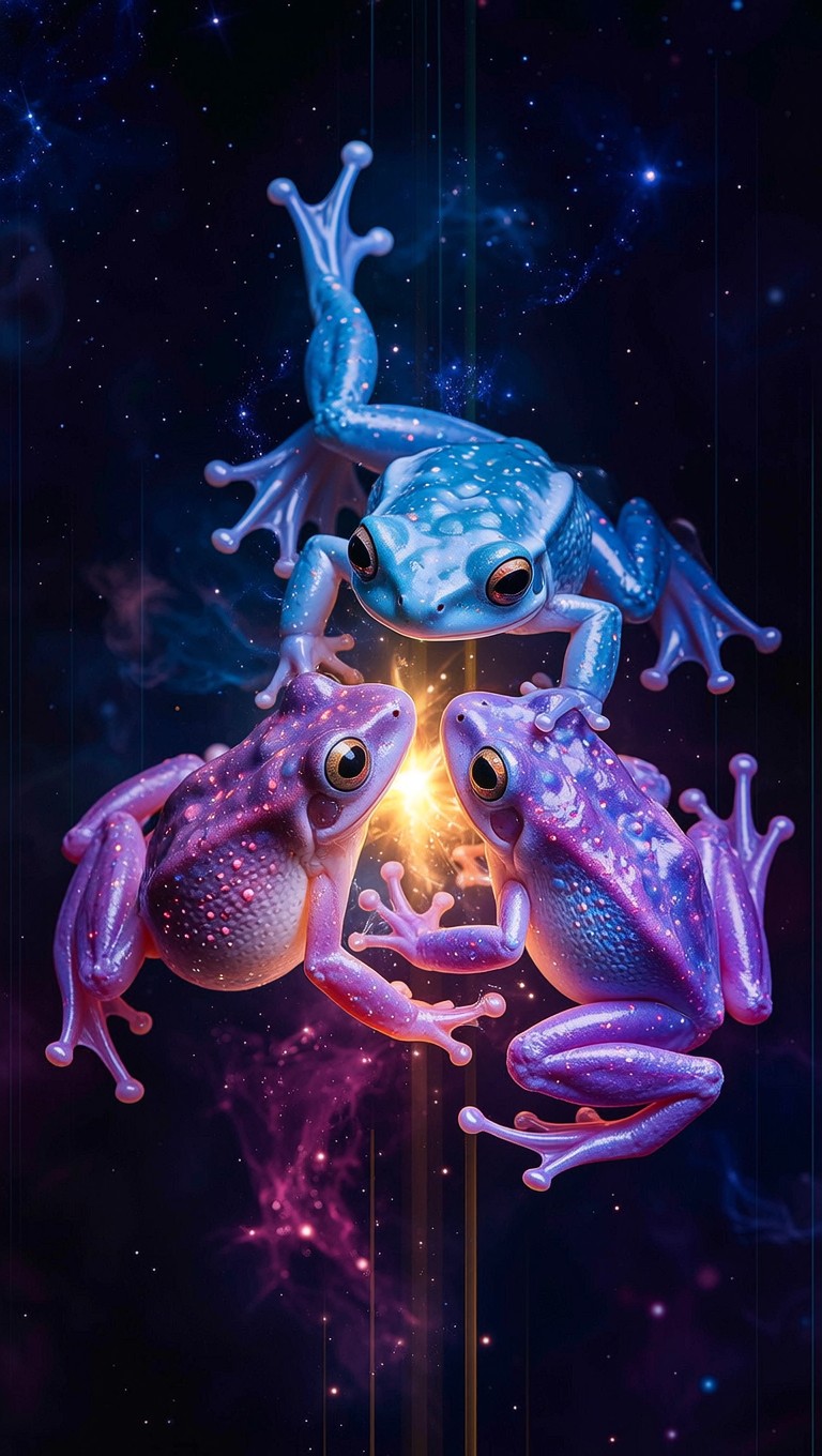 Free Cosmic Frog Guardians Photo - Frog, Cosmic, Bioluminescent ...