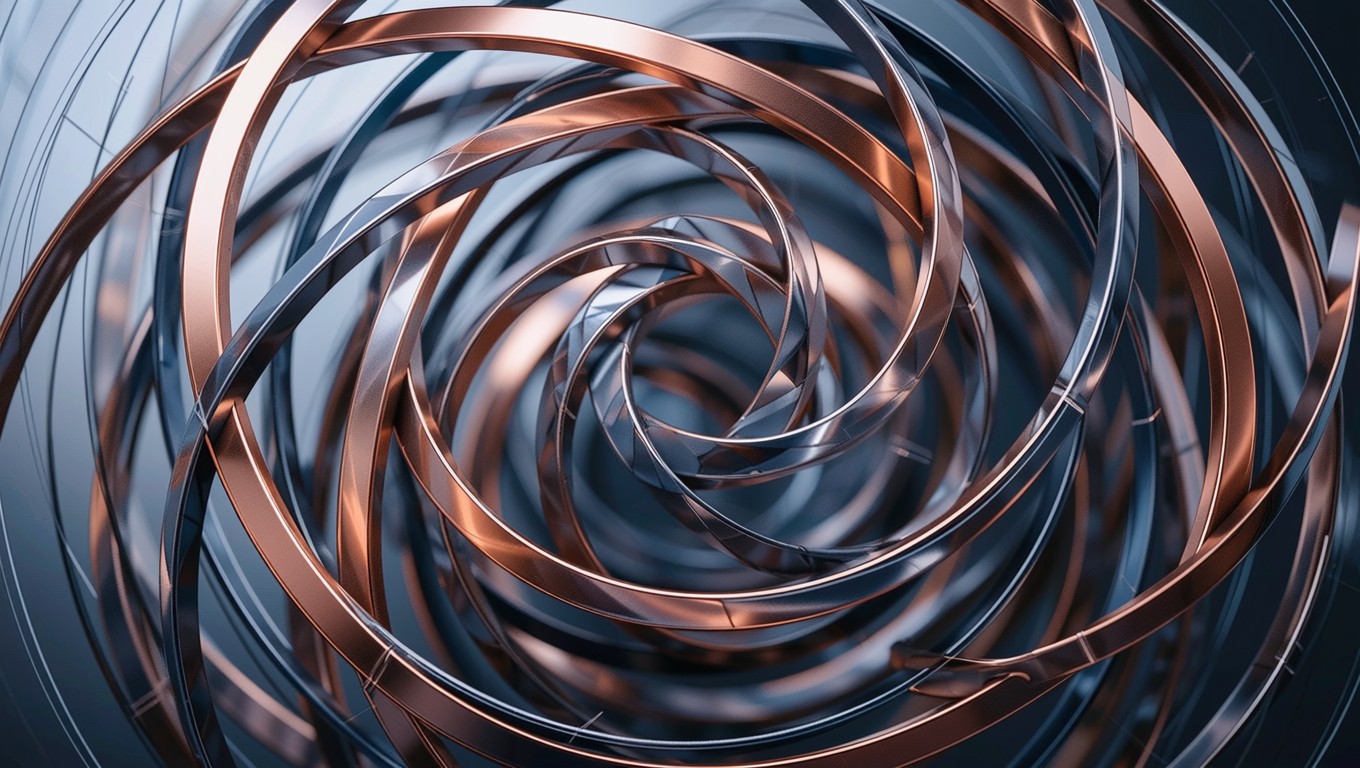 Circulation Copper Free Rising Copper Flow Photo - Abstract, Geometric, 3d | Download at ...