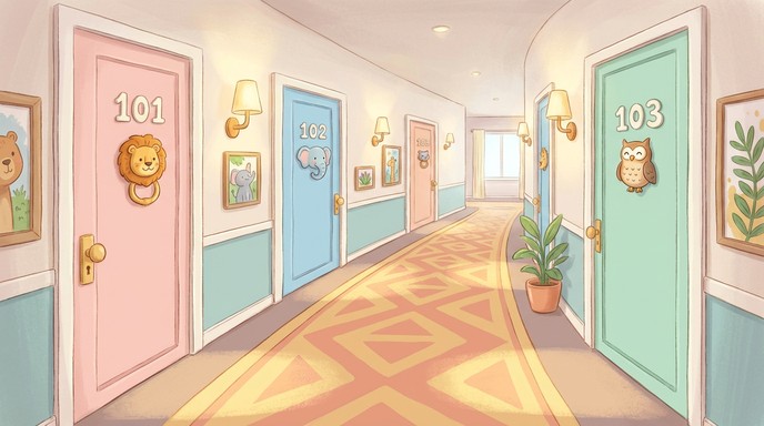 Download Whimsical Hotel Hallway Image - Hallway, Corridor, Hotel