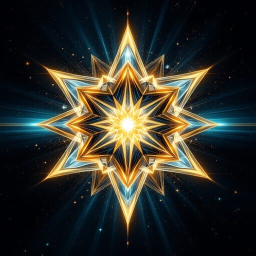 Free Radiant Crystal Star Image - Geometric, Star, Crystal | Download ...