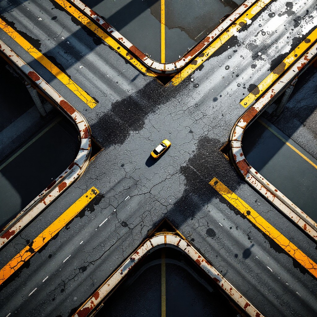 Free Urban Junction Detail Image - Crossroads, Intersection, Junction ...