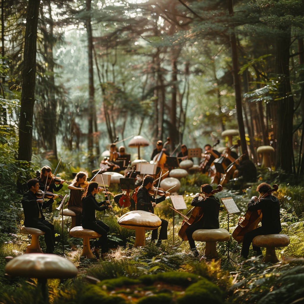 Free Enchanted Forest Concert Photo - Forest, Orchestra, Mushrooms ...