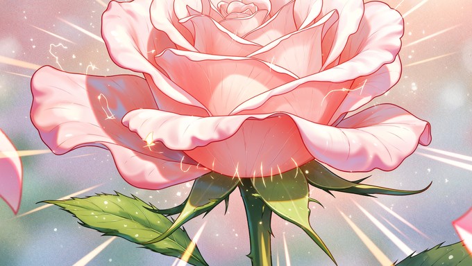 Free Anime Rose Illustration Image - Anime, Rose, Illustration ...