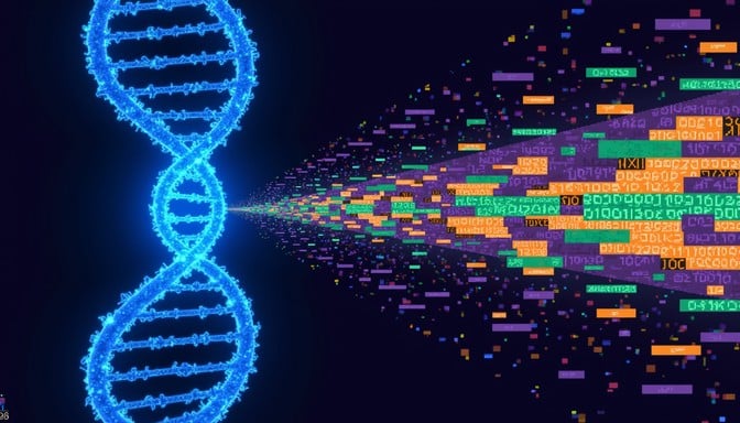 Free DNA Becomes Digital Image - Dna, Genetics, Pixelart | Download at ...
