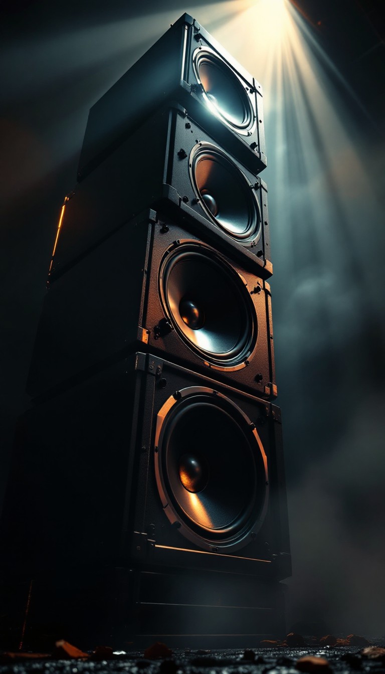 Free Towering Speaker Stack Image - Speakers, Audio, Professional ...