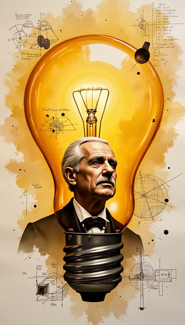 Free Illuminated Inventor's Mind Image - Watercolor, Inventor ...