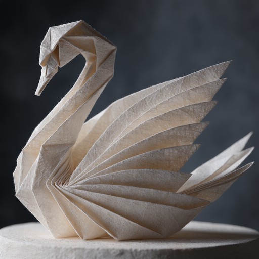 Basic Paper Swan Free Paper Swan Sculpture Image - Origami, Swan, Papercraft | Download ...
