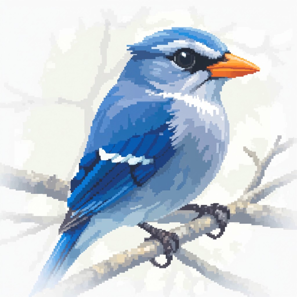 Free Pixelated Bluebird Charm Image - Bluebird, Bird, Pixel | Download ...
