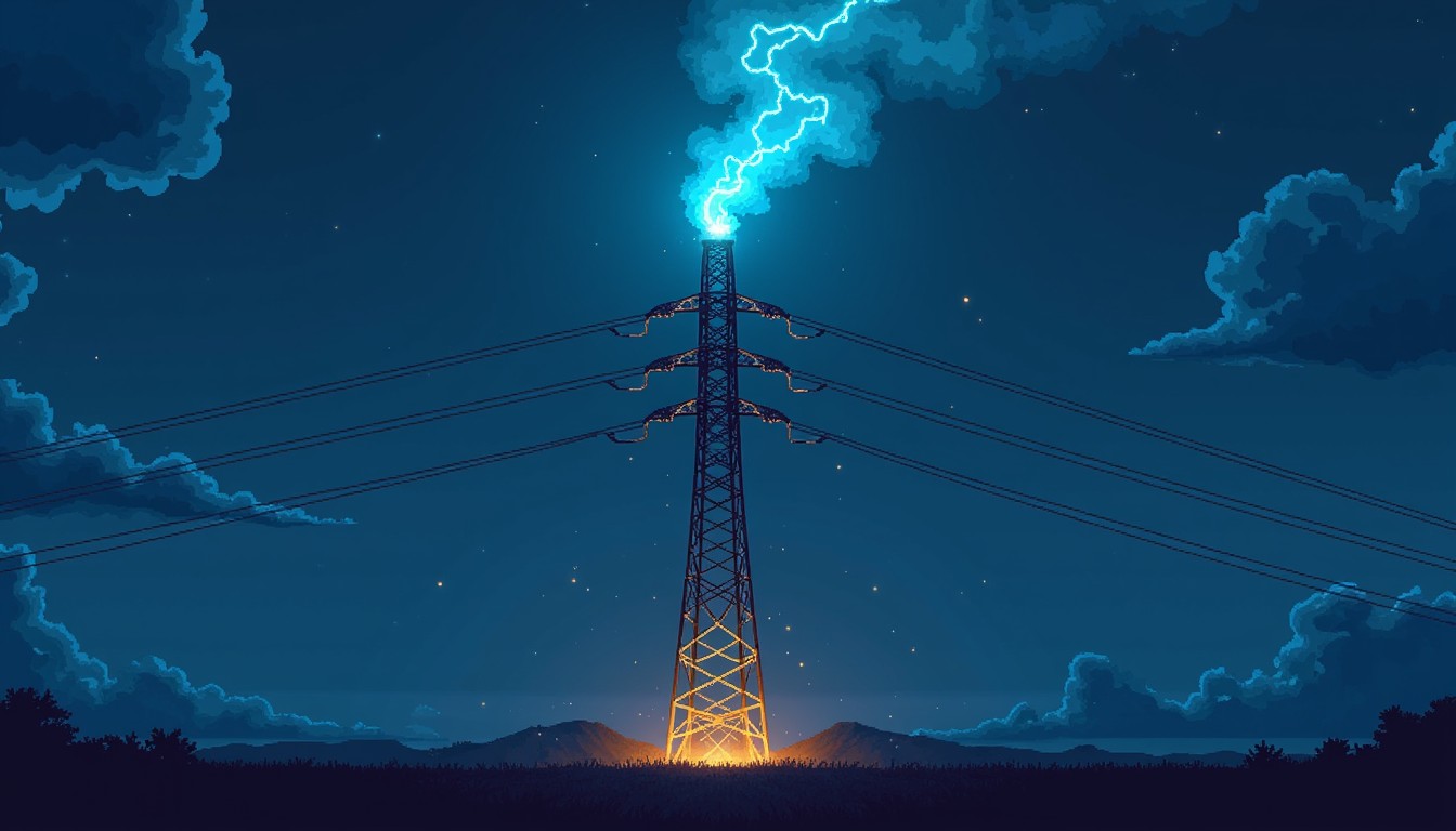 Free Electric Tower Glow Image - Electricity, Tower, Night | Download ...