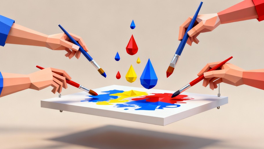 Free Collaborative Art Creation Image - Collaboration, Creativity ...