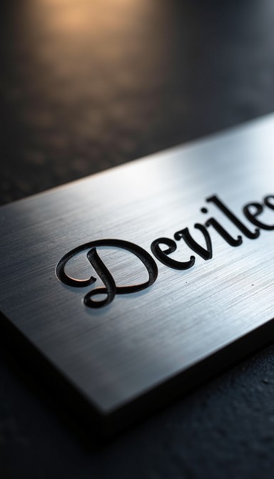 Free Deviled Metallic Inscription Image | Download at StockCake