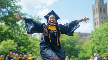 Progressive Graduation Free Joyful graduation jump Image - Graduation, Joy, University ...