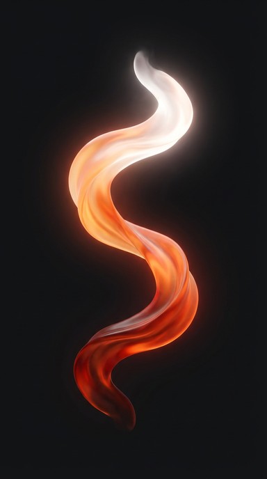 Free Flowing Fire Ribbon Image - 3d, Abstract, Fire | Download at StockCake