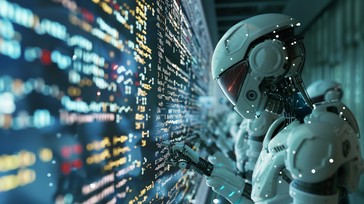 Robot Check Data Free Robot Analyzing Data Image - Robot, Technology, Data | Download at ...
