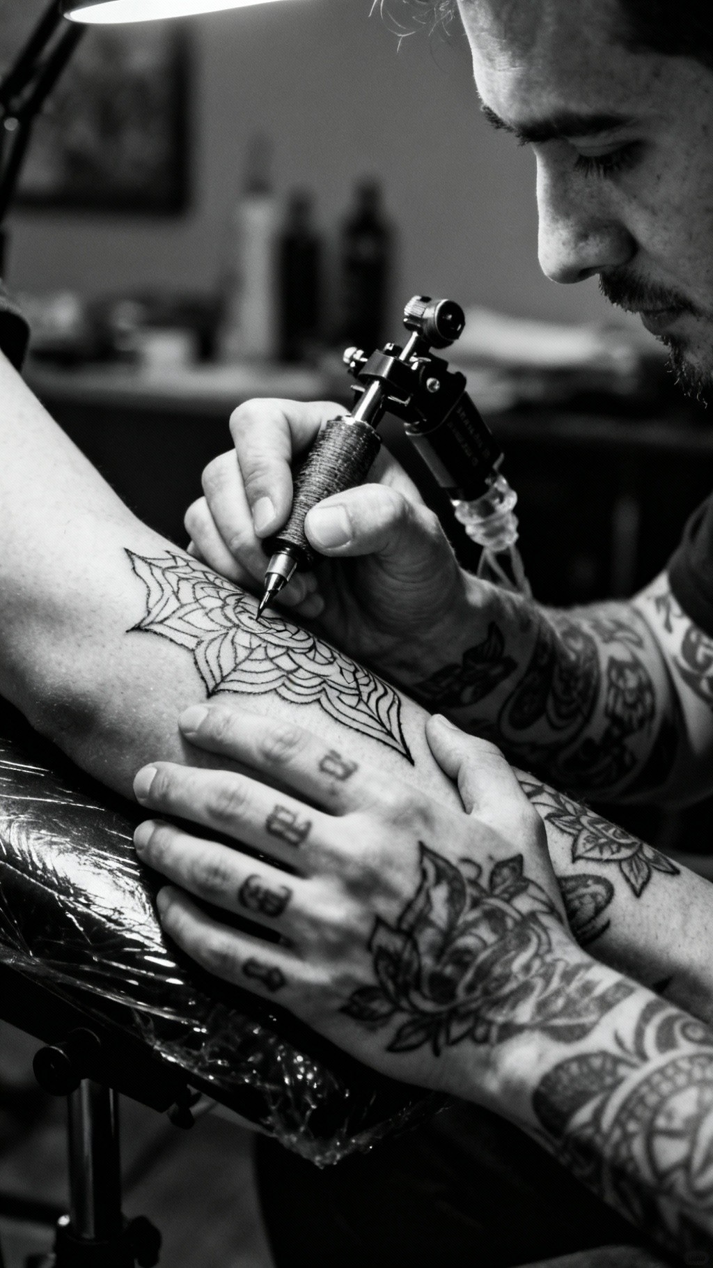 Skinand Ink Free Ink Meets Skin Image - Tattoo, Artist, Hands | Download at StockCake