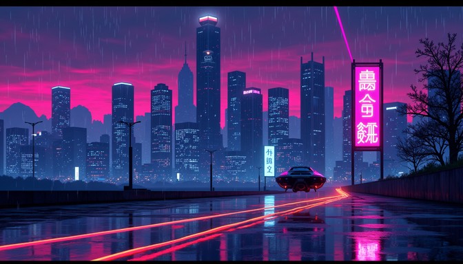 Free Neon Pixel Metropolis Photo - Cyberpunk, Neon, Pixel | Download at ...