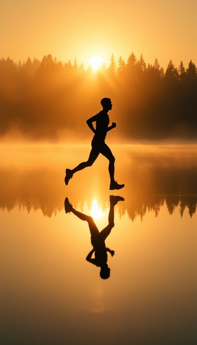 Free Sunrise Lakeside Run Image - Sunrise, Running, Lake | Download at ...