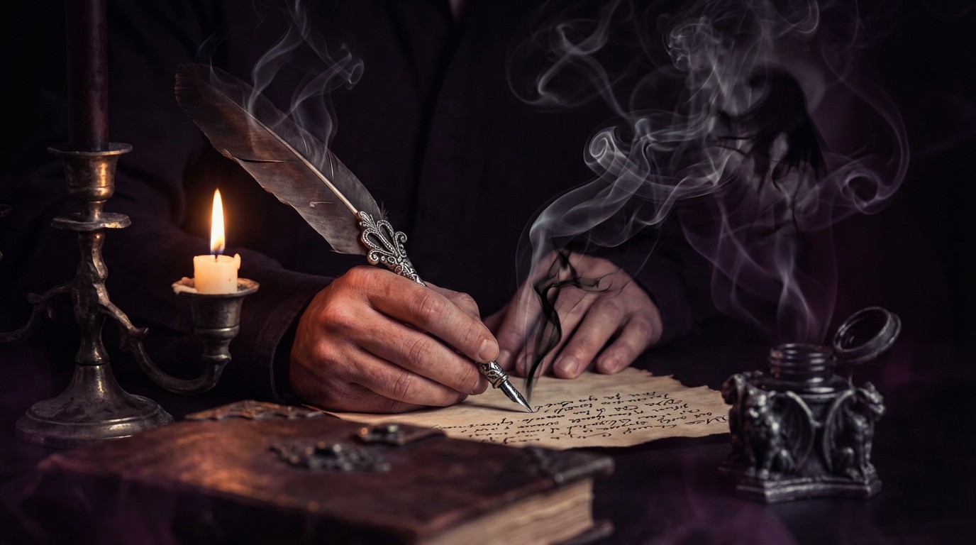 Muggle Writing Free Mystical Creative Writing Image - Gothic, Writing, Candlelight ...