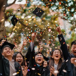 Free Graduation Day Joy Image - Graduation, Celebration, Confetti ...