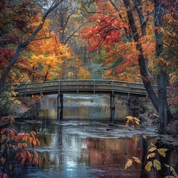 Free Autumn Bridge View Image - Autumn, Bridge, Trees | Download at ...