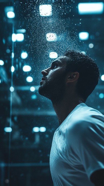 Free Man in Rain Image - Man, Rain, Lights | Download at StockCake