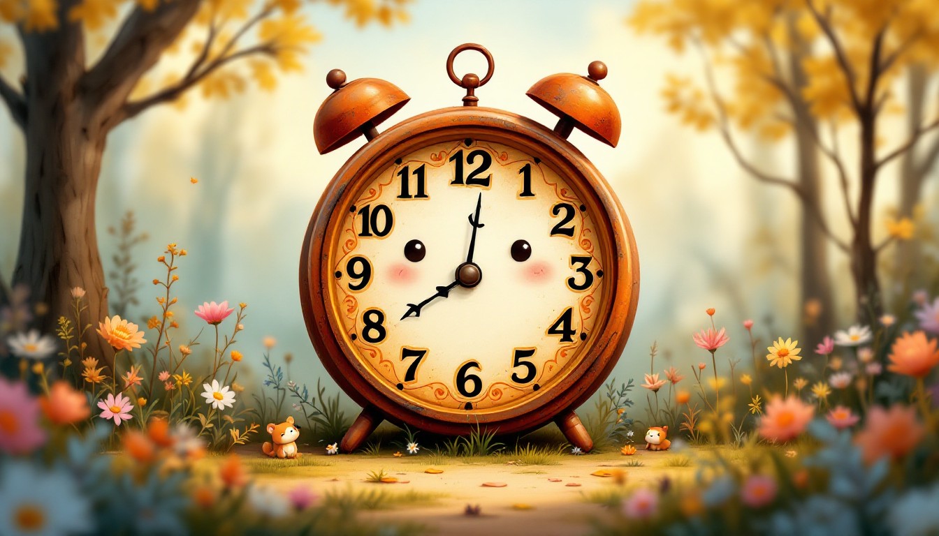 Free Magical Clock Friend Image - Clock, Illustration, Whimsical ...