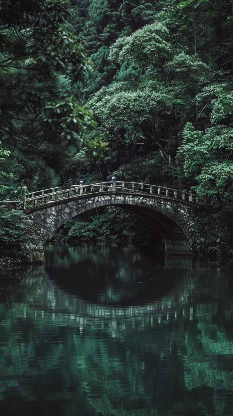 Free Serene Forest Bridge Image - Forest, Bridge, Pond | Download at ...