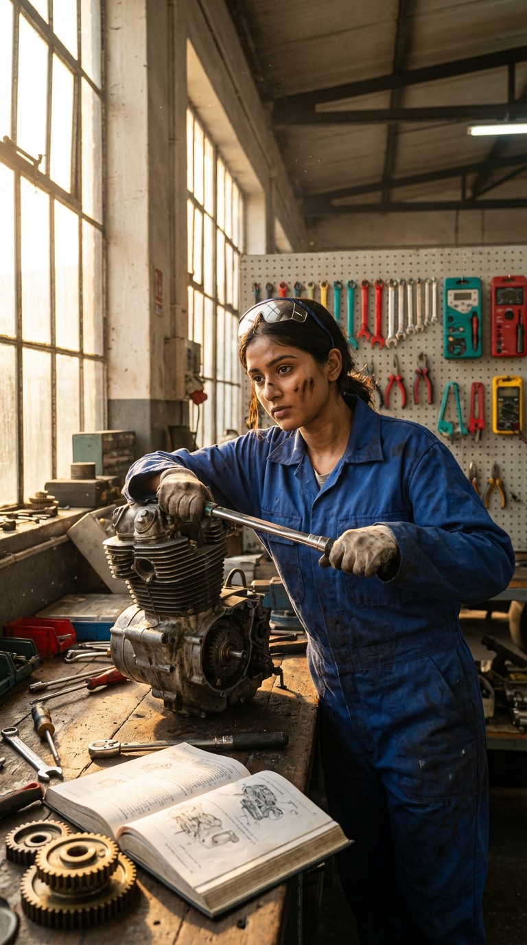 Free Mastering Mechanical Skills Image - Mechanic, Workshop, Engine ...