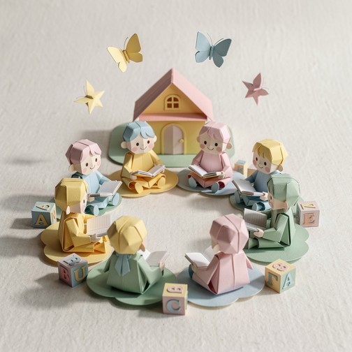 Paper Learning Center Free Paper Learning Circle Image - Origami, Children, Paper | Download ...