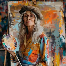 Free Artist Holding Palette Image - Artist, Palette, Studio | Download ...