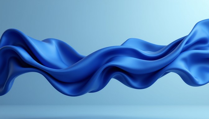 Free Flowing Blue Silk Image | Download at StockCake