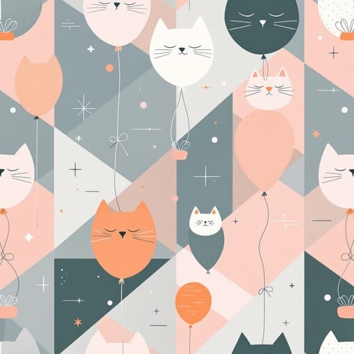 Free Geometric Cat Pattern Image | Download at StockCake