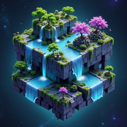 Free Cubic Floating Worlds Image - Isometric, Cubes, Floating ...