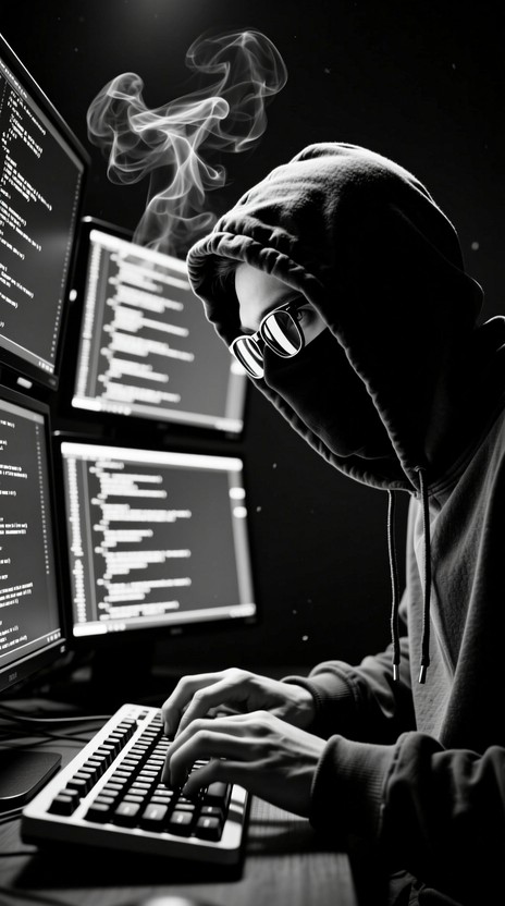 Free Hacker In Darkness Photo - Hacker, Code, Hoodie | Download at ...
