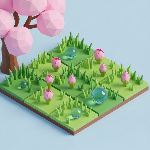 Isometric Spring Free Isometric Spring Awakening Image - Isometric, 3d, Spring ...