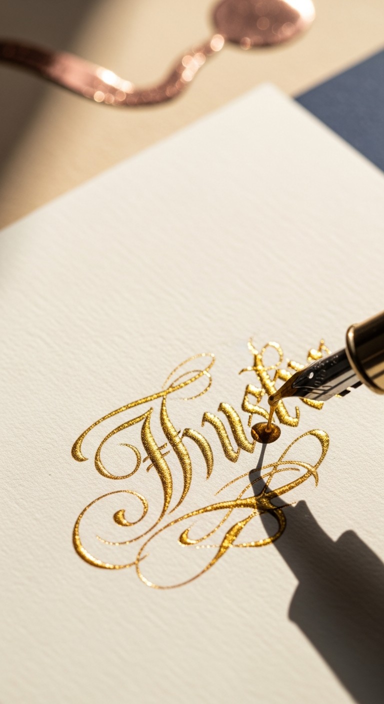 Free Golden Calligraphy Art Image - Calligraphy, Gold, Lettering ...