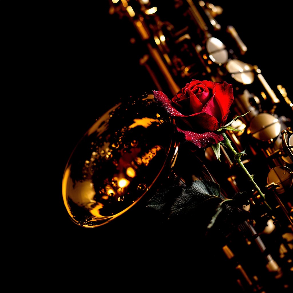 Red Roses And Saxophone Free Rose Meets Saxophone Image - Rose, Saxophone, Music | Download at ...