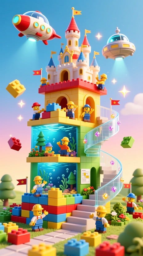 Free Magical Block World Image | Download at StockCake