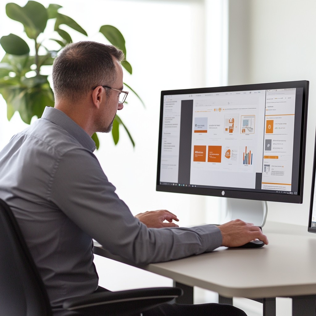 Free Man using computer Image - Office, Computer, Professional ...