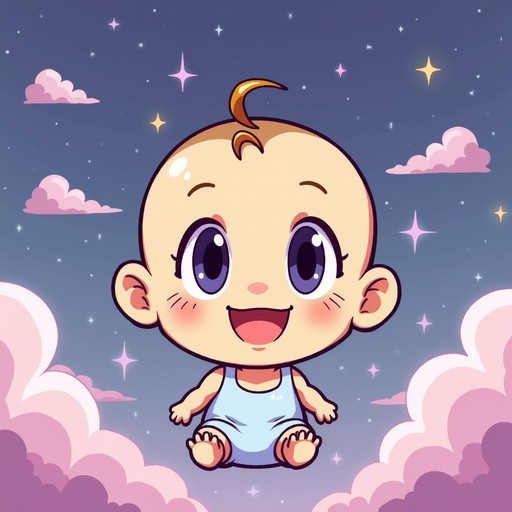Free Floating Baby Joy Image - Baby, Anime, Chibi | Download at StockCake