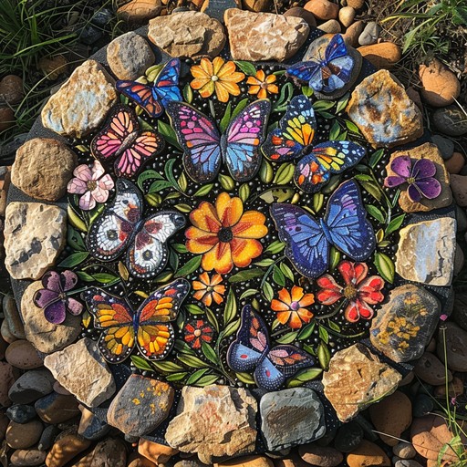 Free Artistic Butterfly Mural Image - Art, Mural, Butterflies ...