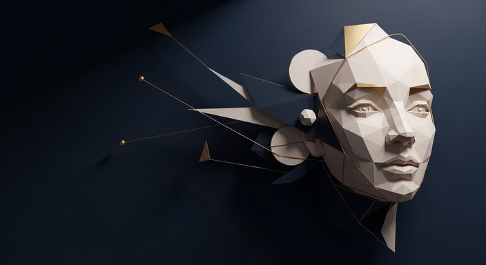Free Geometric Portrait Sculpture Photo - Geometric, Portrait ...